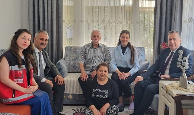 Kaymakam Kapankaya'dan engelli çifte anlamlı ziyaret