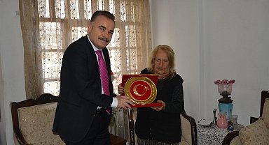 Kaymakam Odabaş'tan Hayırsever Kıyakoğlu'na vefa ziyareti