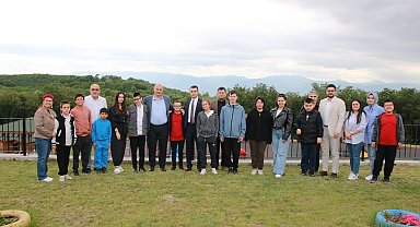 Kaymakam ve Başkan özel öğrencileri ağırladı