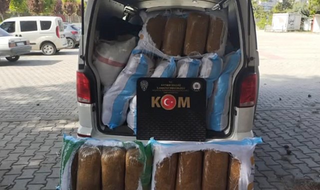 Kayseri'de 940 kilo kaçak tütün ele geçirildi