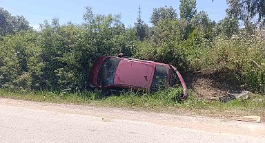 Kazanın ardından otomobilini bırakıp giden sürücüye plakadan ulaşıldı
