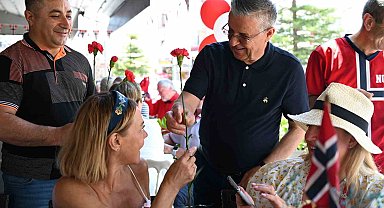 Kemer'de Norveç milli bayramı kutlandı