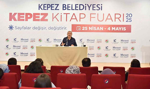 Kepez Kitap Fuarı'nda usta şair Erbaş: "Ben annemin hecesiyim"