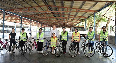 Kepez'de kadınlar hayallerine pedal çevirdi