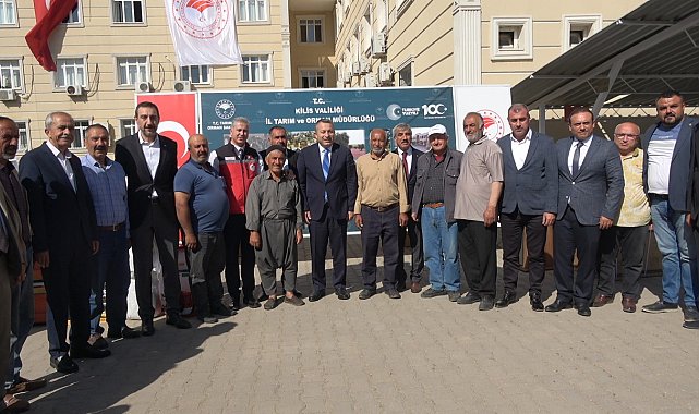 Kilis'te tarıma ve istihdama katkı sağlayacak ekipmanlar çiftçilere teslim edildi