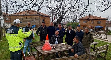 Kırklareli'nde traktör sürücüleri bilgilendirildi