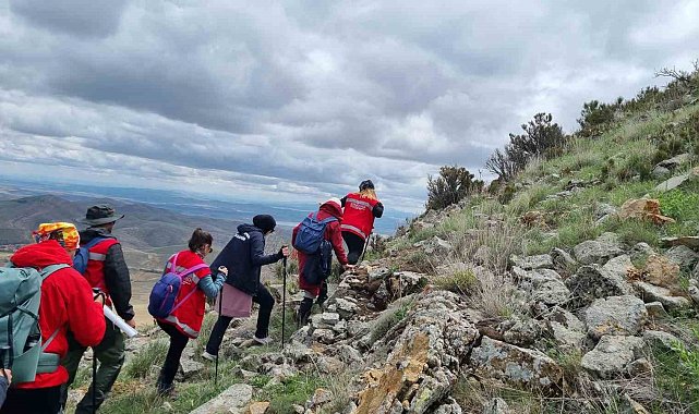 Kırşehir'de Ali Öllez Dağı'na ilk resmi tırmanış gerçekleştirildi