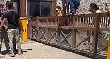 Kızılbük Proje alanına giden çevreciler, güvenlik görevlisini tokatladı