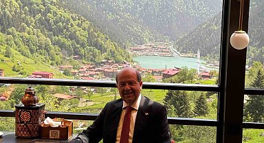 KKTC Cumhurbaşkanı Ersin Tatar, Uzungöl'e hayran kaldı