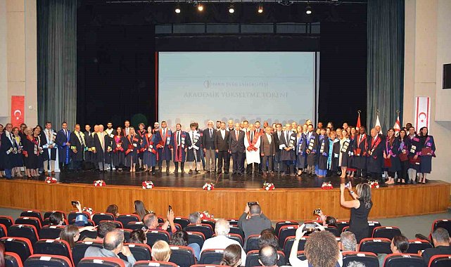 KKTC Cumhurbaşkanı Tatar'ın katılımıyla Akademik Ünvan Töreni