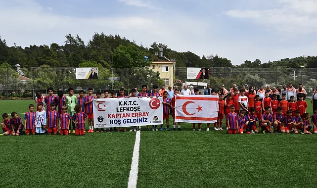 KKTC'li minikler Antalya Kumluca'da dostluk maçında