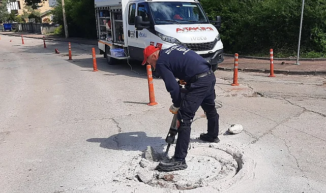 Kocaeli'de yol güvenliği için baca ve ızgaralar yenileniyor