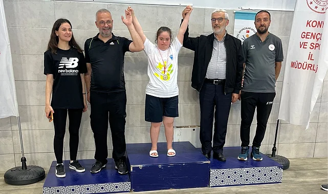 Konya Meram'da yüzmede ilk yarış, ilk zafer
