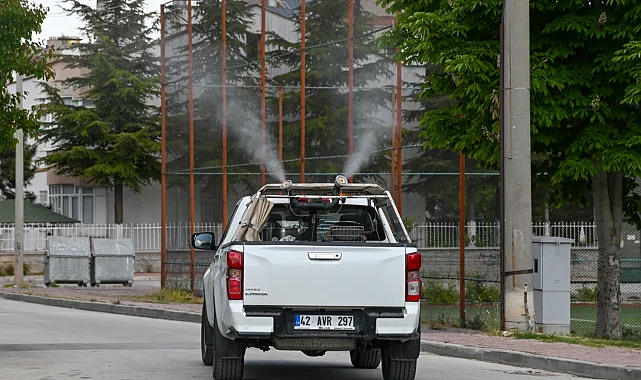 Konya Selçuklu'da ilaçlama çalışmaları