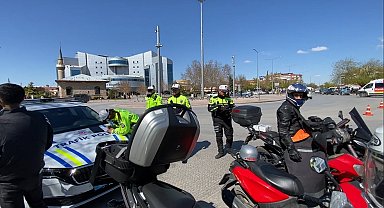 Konya'da motosikletlere sıkı denetim