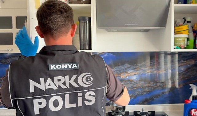 Konya'da narkotik operasyonu: 63 tutuklama
