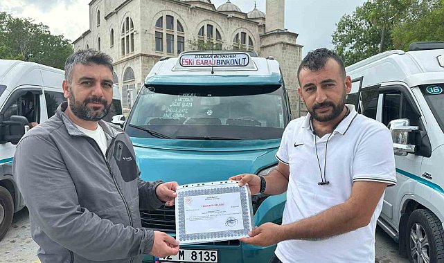 Konya'da yılın şoföründen trafikte hoşgörü ve saygı tavsiyesi