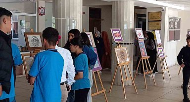 Kozluk Kız Anadolu İmam Hatip Lisesinde sanat ve farkındalık sergisi