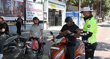 Kula'da dron destekli trafik denetimi