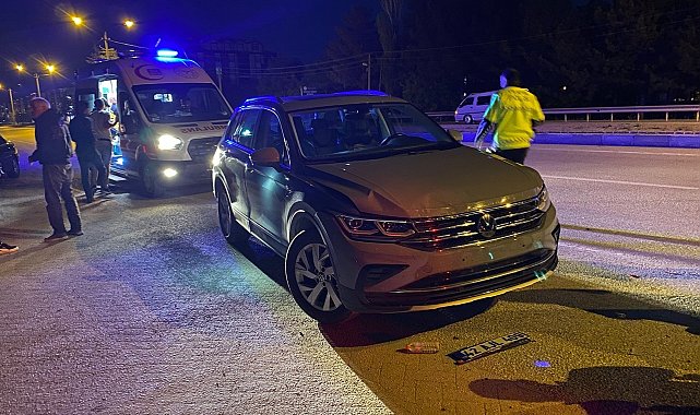 Kulu'da otomobiller çarpıştı: 1 yaralı