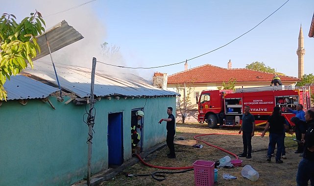 Kulu'da tandır evinde yangın