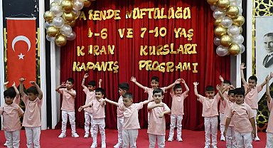 Kur'an kurslarının yıl sonu kapanış programı yoğun ilgi gördü