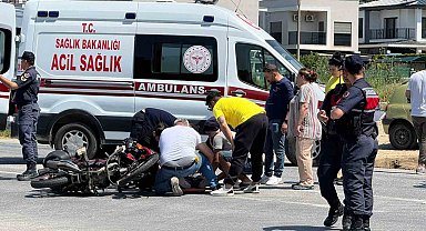 Kuşadası'nda motosiklet kazası: 2 yaralı