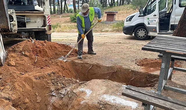 Kuştepe Mesire Alanı'nda bakım çalışması