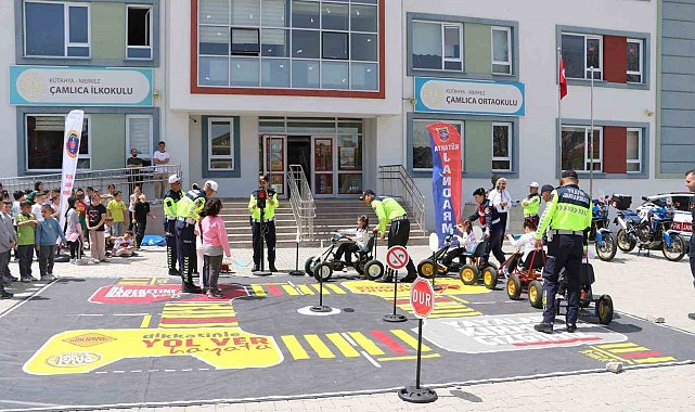 Kütahya'da öğrencilere trafik eğitimi