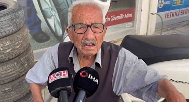 Mahsur kalan yaşlı adamı polisler sırtında taşıdı