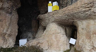 Malatya'da bin 500 rakımdaki mağaralarda çağdaş sanat sergisi