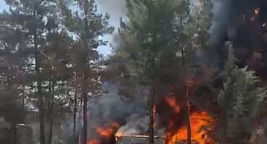 Malatya'da şantiyede korkutan yangın