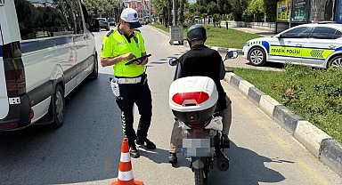 Manisa'da 91 motosiklet trafikten men edildi