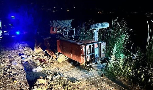 Manisa'da traktör kazası: 1 ölü, 1 yaralı