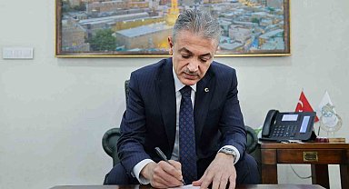 Mardin Valisi kurban vekaletini Gazze'ye ulaştırılmak üzere TDV 'ye verdi