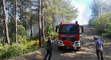 Marmaris'teki orman yangınına müdahale başladı