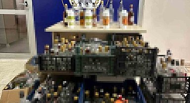 Mersin'de sahte içki üreten şüpheli yakalandı