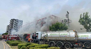Mersin'deki fabrika yangını kontrol altına alındı