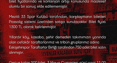 Mezitli 33 Spor karşılaşması için deplasman kontenjanı arttırılamadı