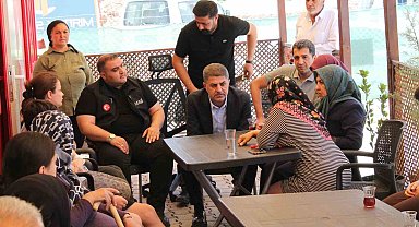 Milletvekili Şan, konteyner kentte vatandaşları dinledi