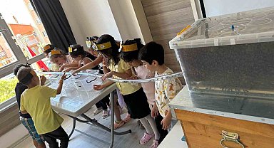 Minikler, arılarla buluştu balın yolculuğunu öğrendi