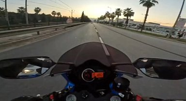 Motosikletiyle 280 km hız yapıp sosyal medyada paylaştı