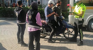 Motosikletlilere ceza yağdı