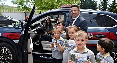 Mudanya Kaymakamı Terzi'den Hasköylü miniklere trafik bilinci