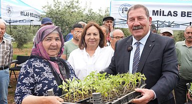 Muğla Milas'ta 300 üreticiye dağıtım gerçekleştirildi