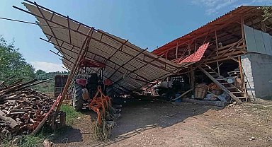 Muğla'da sağanak ve dolu hasara neden oldu