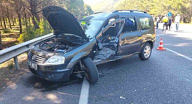 Muğla'da trafik kazası: 2 yaralı