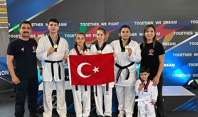 Muğlalı Tekvandocuların Yunanistan'da madalya gururu