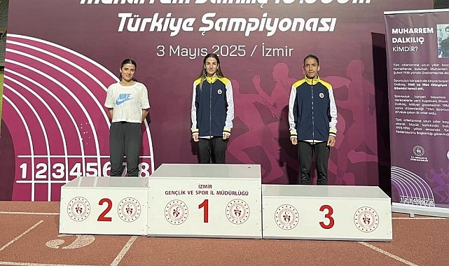 Muşlu atlet Derya Kunur, Türkiye üçüncüsü oldu