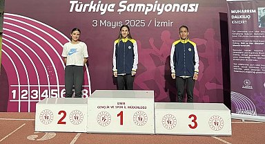 Muşlu atlet Derya Kunur, Türkiye üçüncüsü oldu